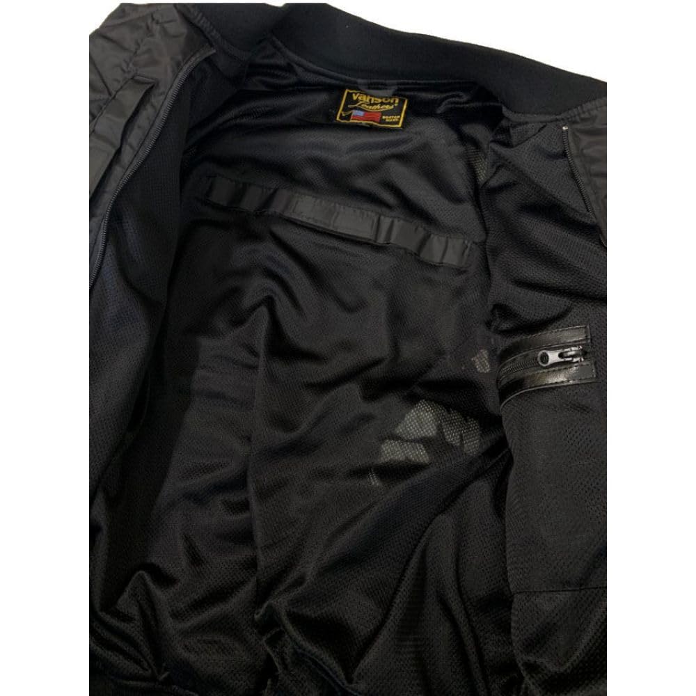 Amazon | バンソン MA-1ジャケット カーキ/ブラック Lサイズ VS23109W